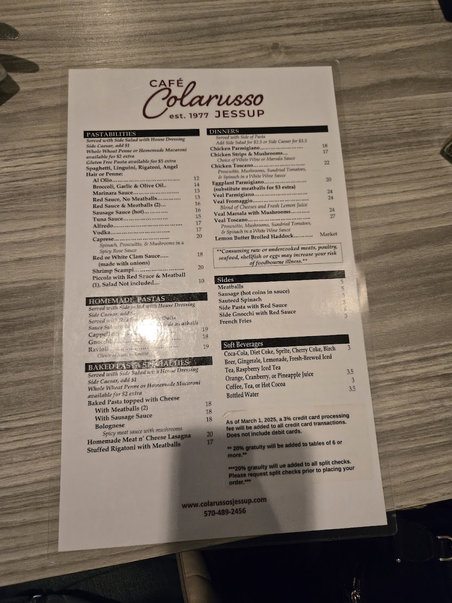 Menu Cafe Colarusso-1